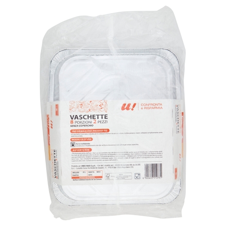 2 Vaschette 8 Porzioni U! Confronta e Risparmia